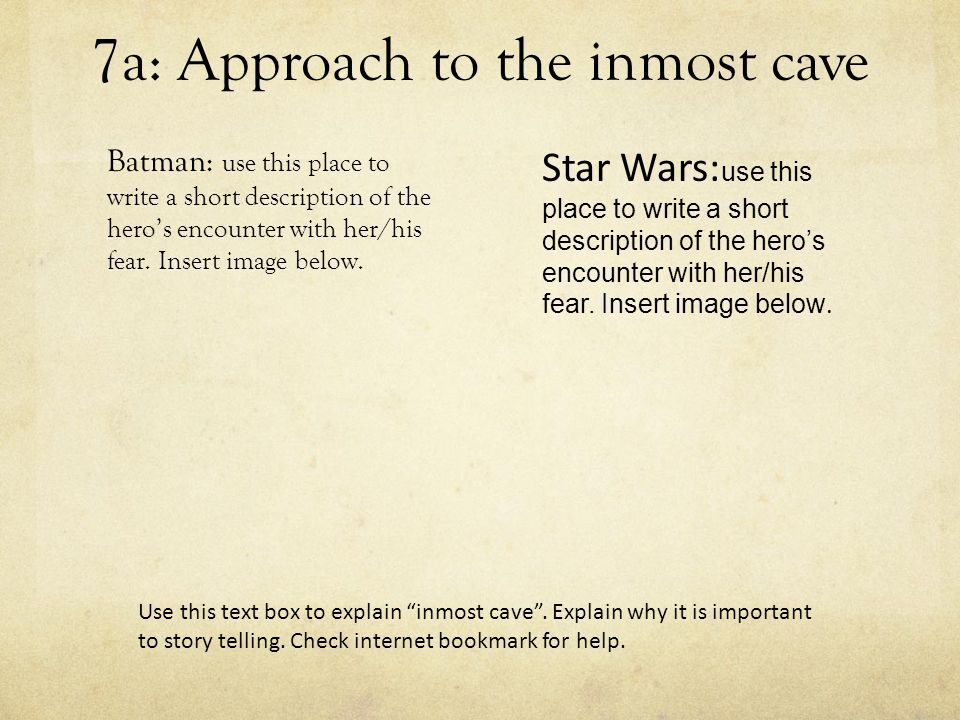 7a: Approach to the inmost cave
