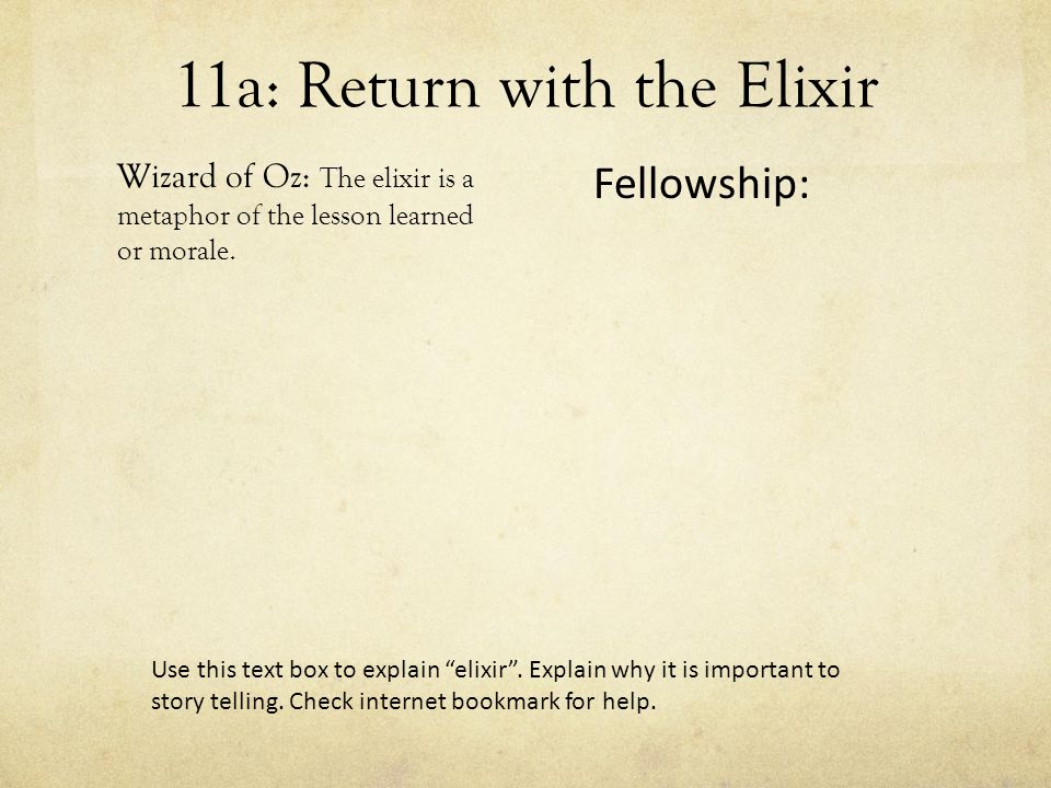 11a: Return with the Elixir