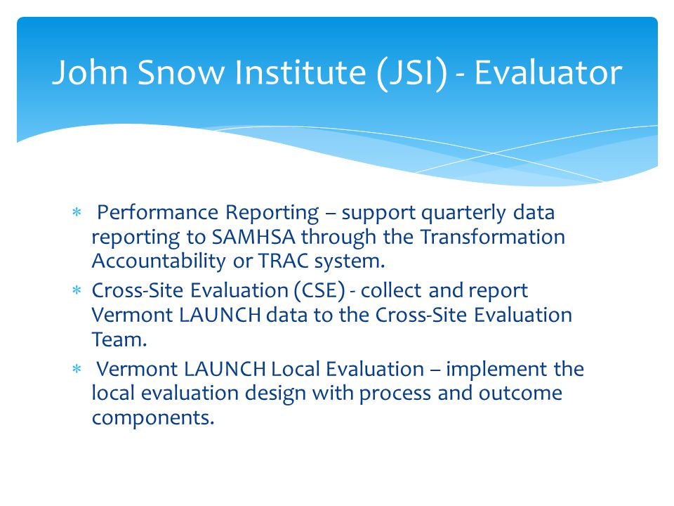 John Snow Institute (JSI) - Evaluator