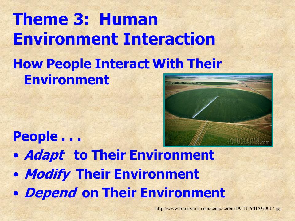 Theme 3: Human Environment Interaction