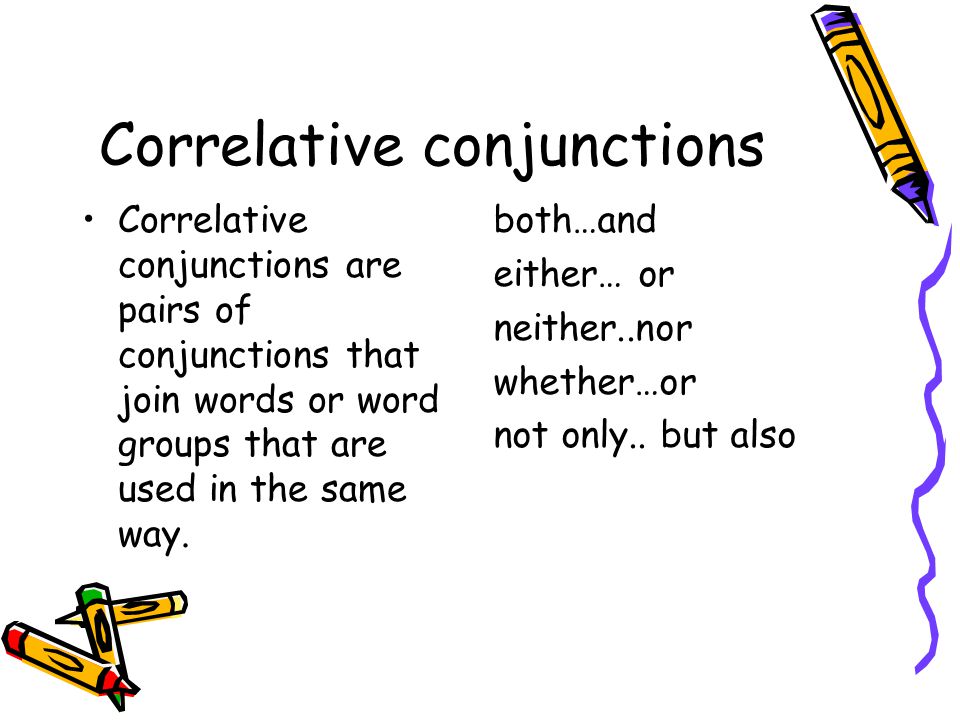 Correlative conjunctions
