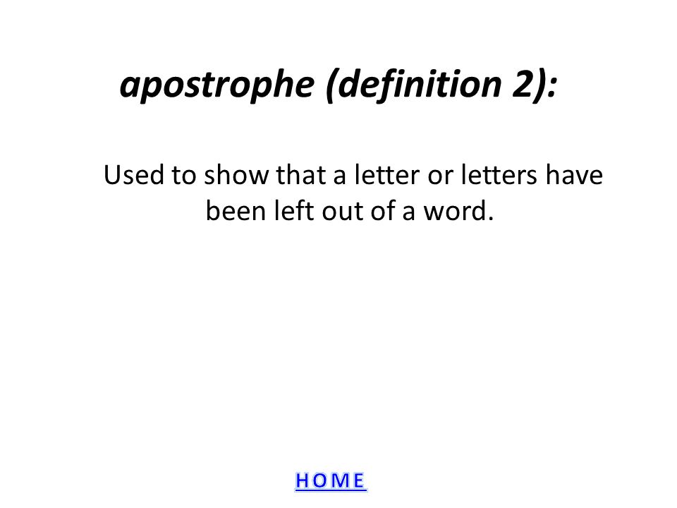 apostrophe (definition 2):