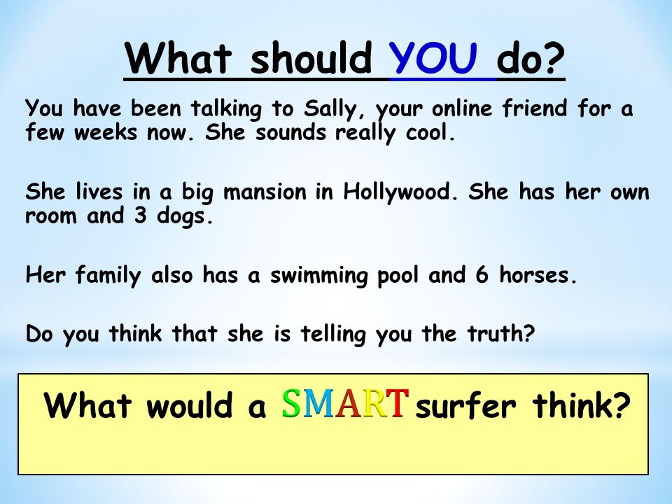 What would a SMART surfer think