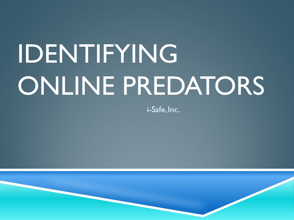 Identifying Online Predators