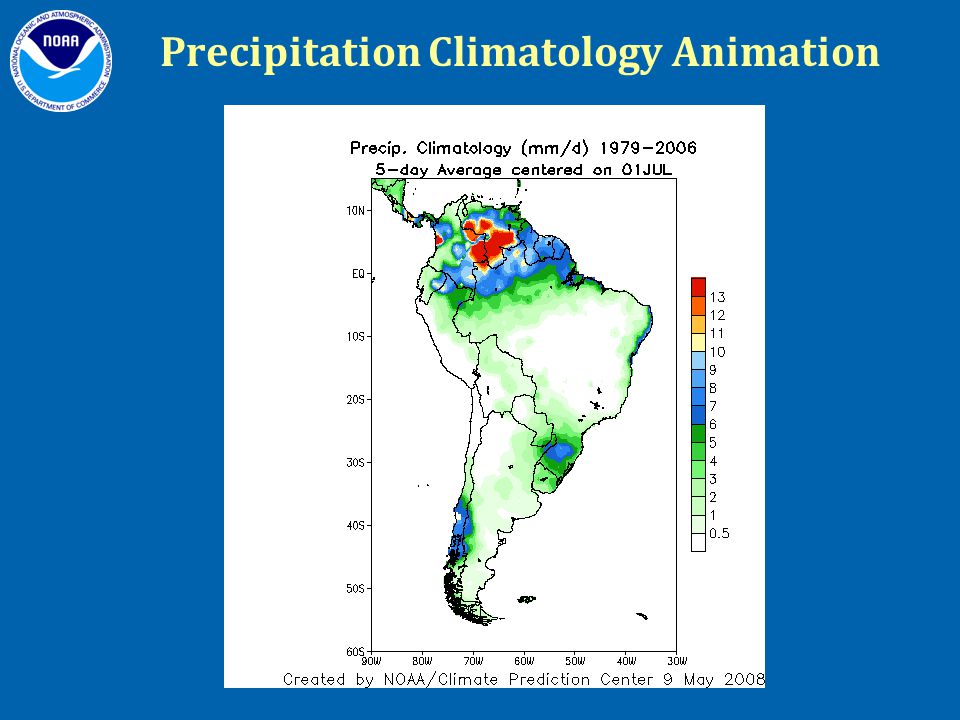 Precipitation Climatology Animation