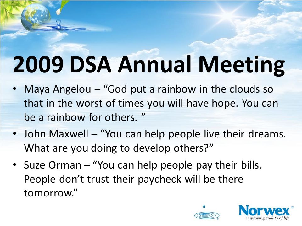 2009 DSA Annual Meeting