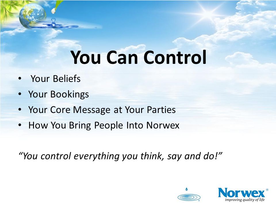 You Can Control Your Beliefs Your Bookings