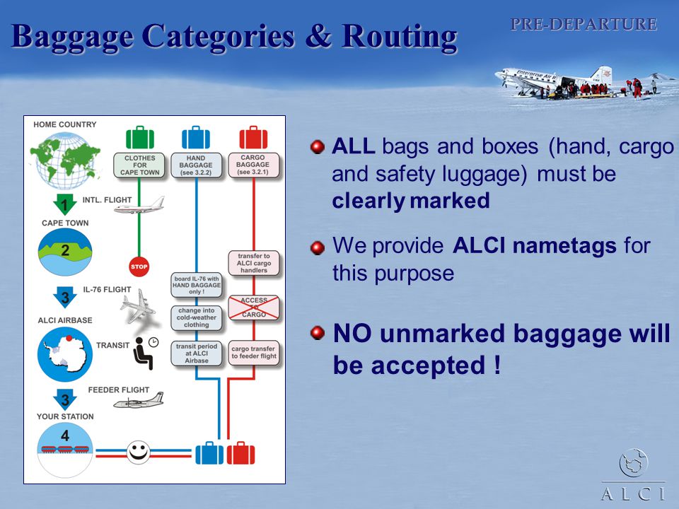 Baggage Categories & Routing