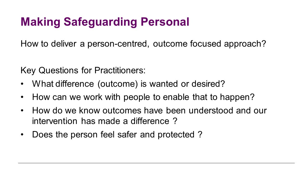 Making Safeguarding Personal
