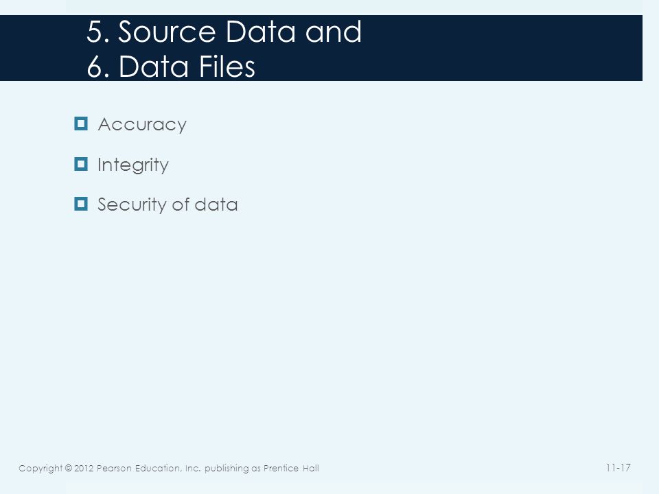 5. Source Data and 6. Data Files