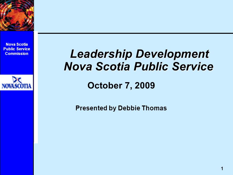 Leadership Development Nova Scotia Public Service