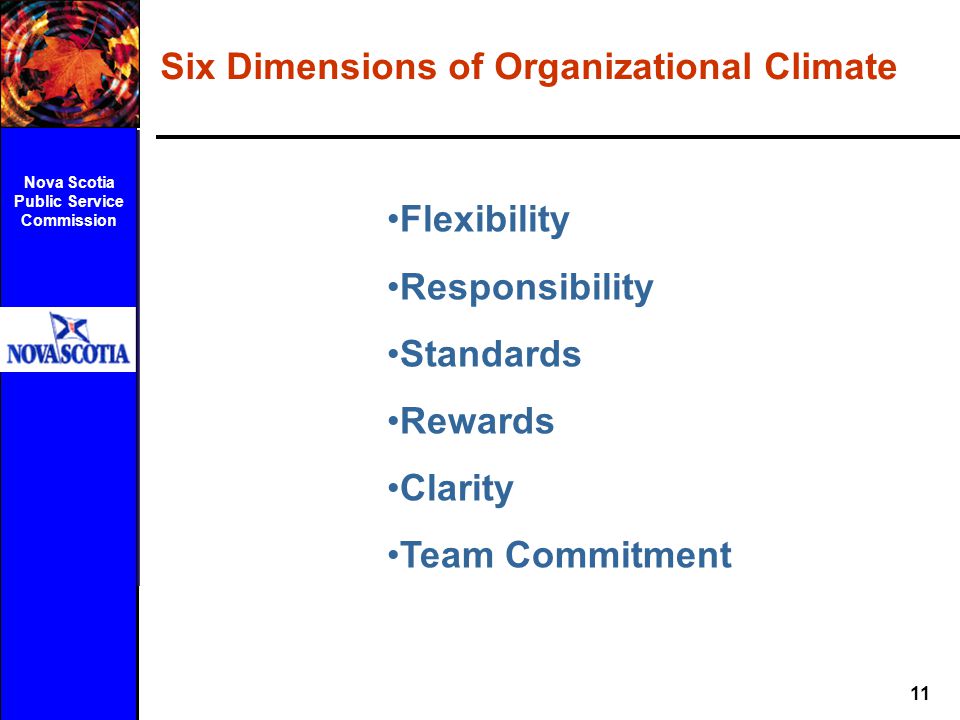 Six Dimensions of Organizational Climate