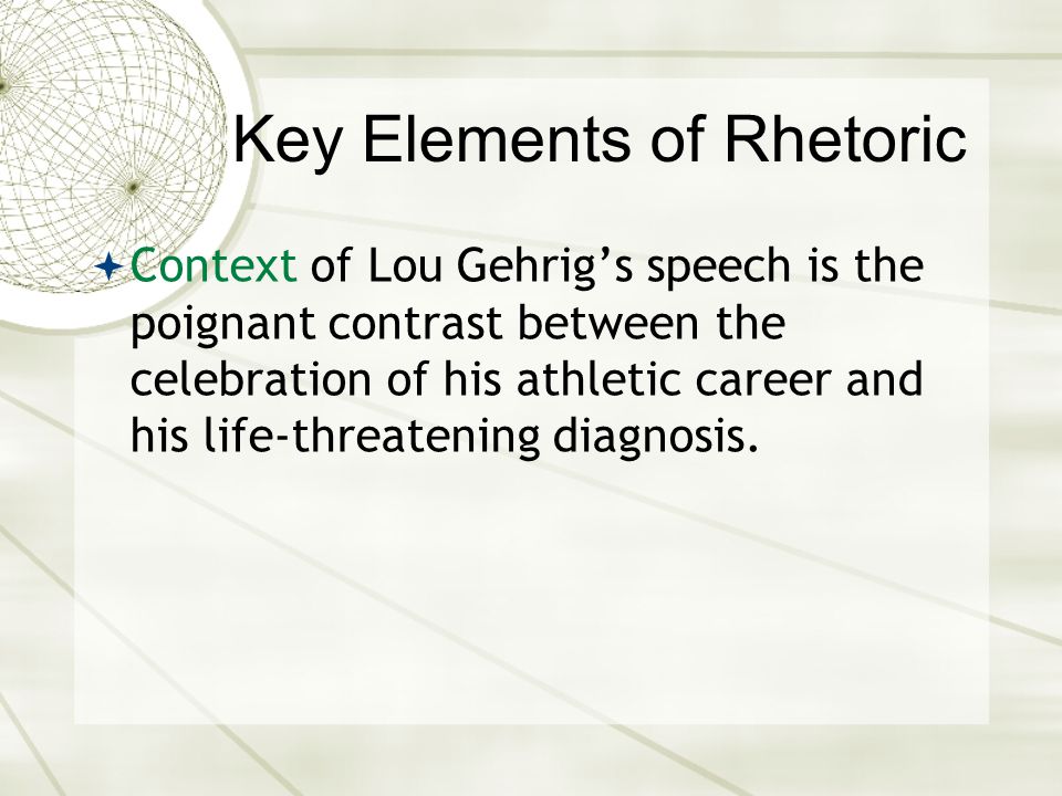 Key Elements of Rhetoric