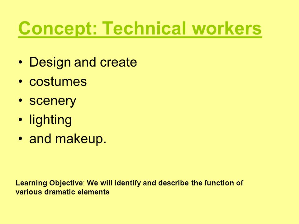 Concept: Technical workers
