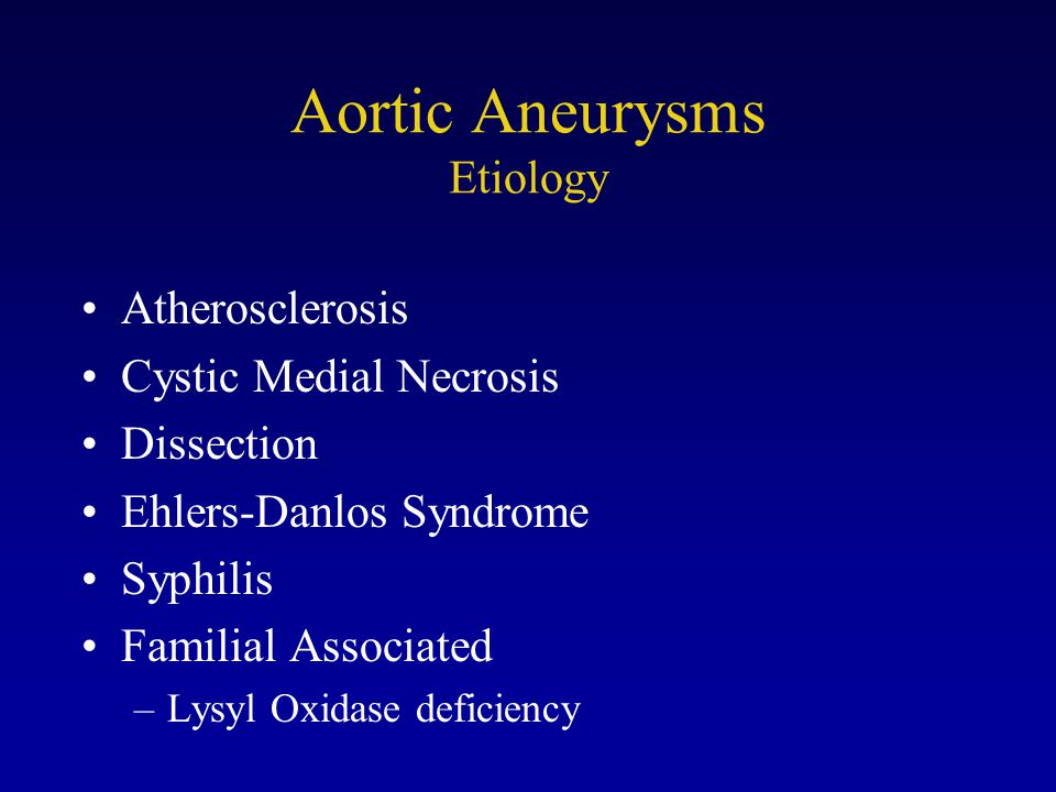 aortic aneurysms mark a. farber, md.