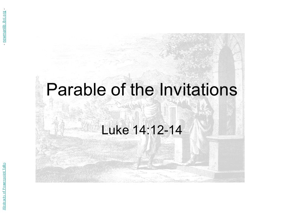 Parable of the Invitations