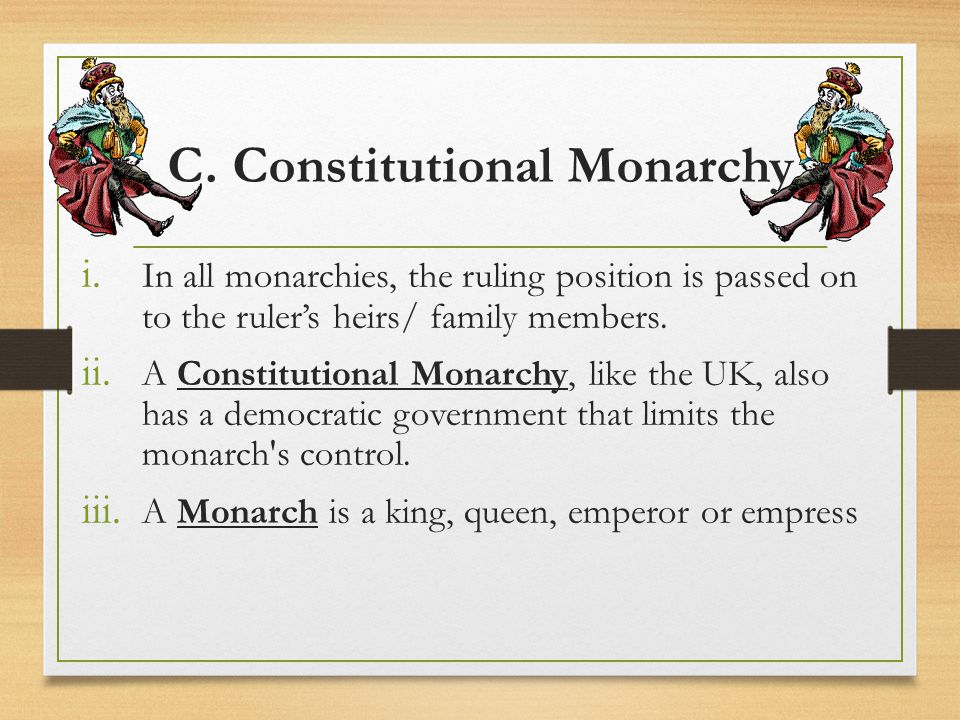 C. Constitutional Monarchy