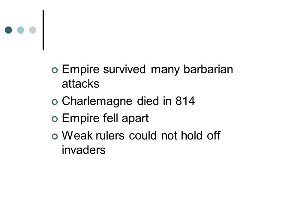 Empire survived many barbarian attacks