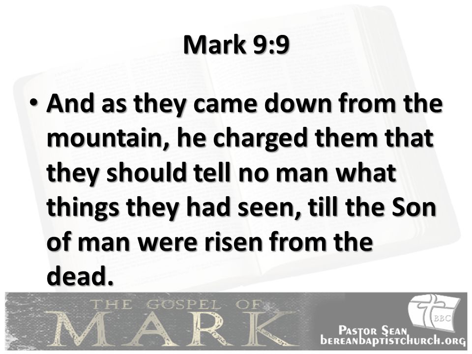 Mark 9:9