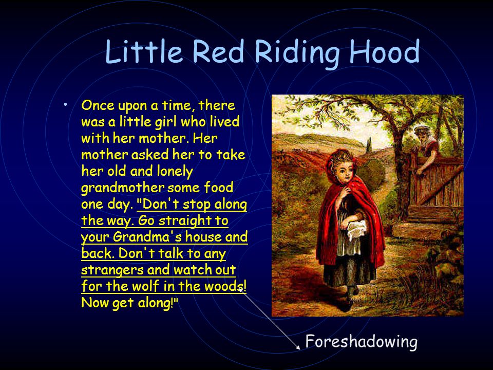 Little Red Riding Hood Foreshadowing