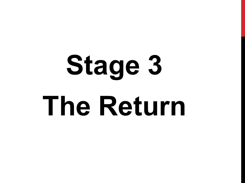Stage 3 The Return