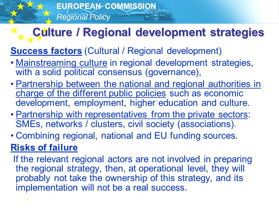 Culture / Regional development strategies