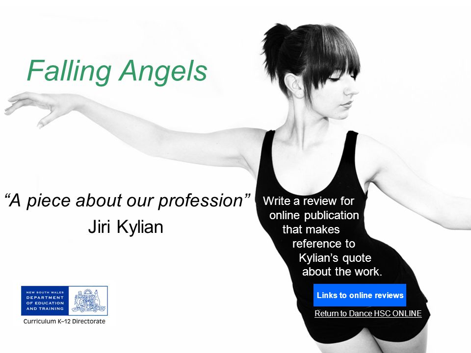 A piece about our profession Jiri Kylian