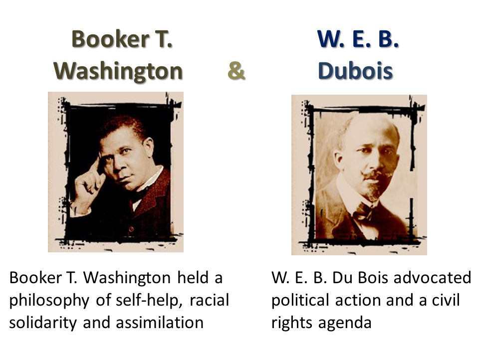Booker T. W. E. B. Washington & Dubois