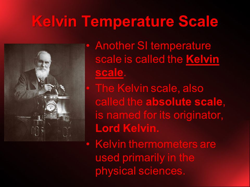 Kelvin Temperature Scale