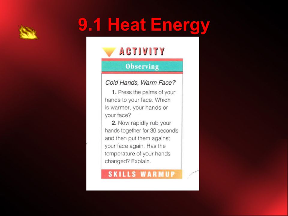 9.1 Heat Energy