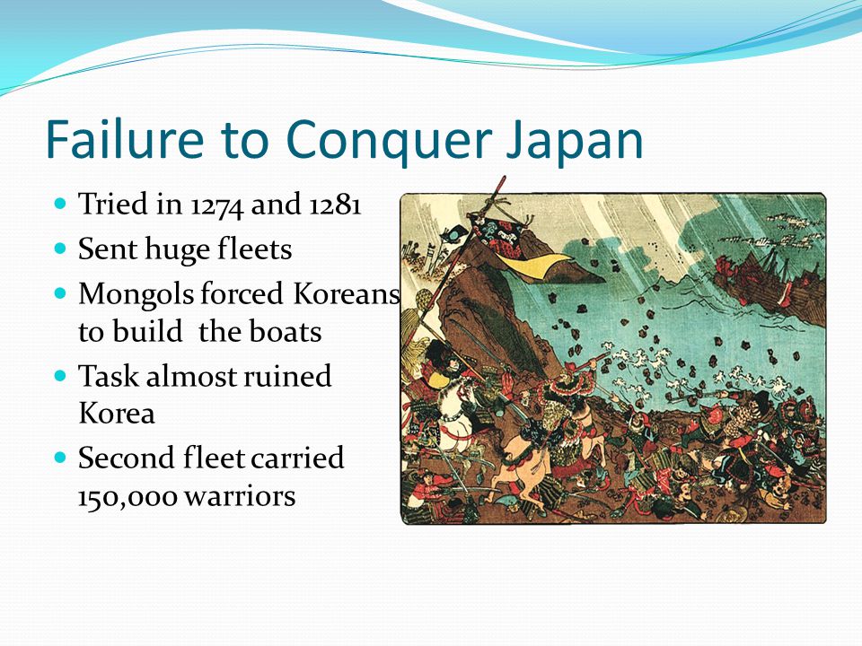 Failure to Conquer Japan