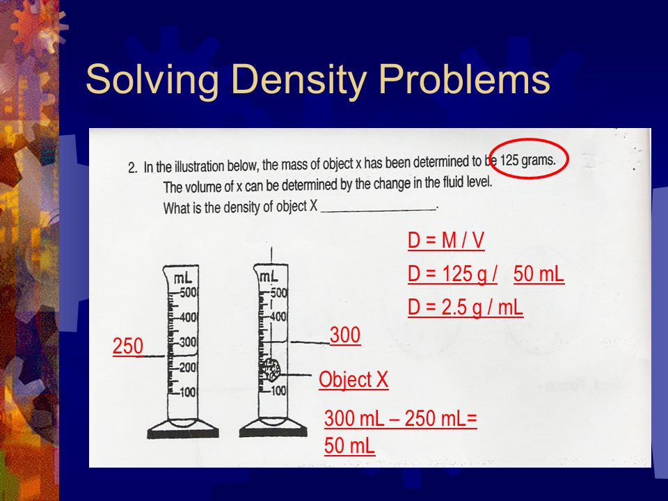 Solving Density Problems