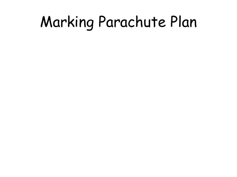 Marking Parachute Plan