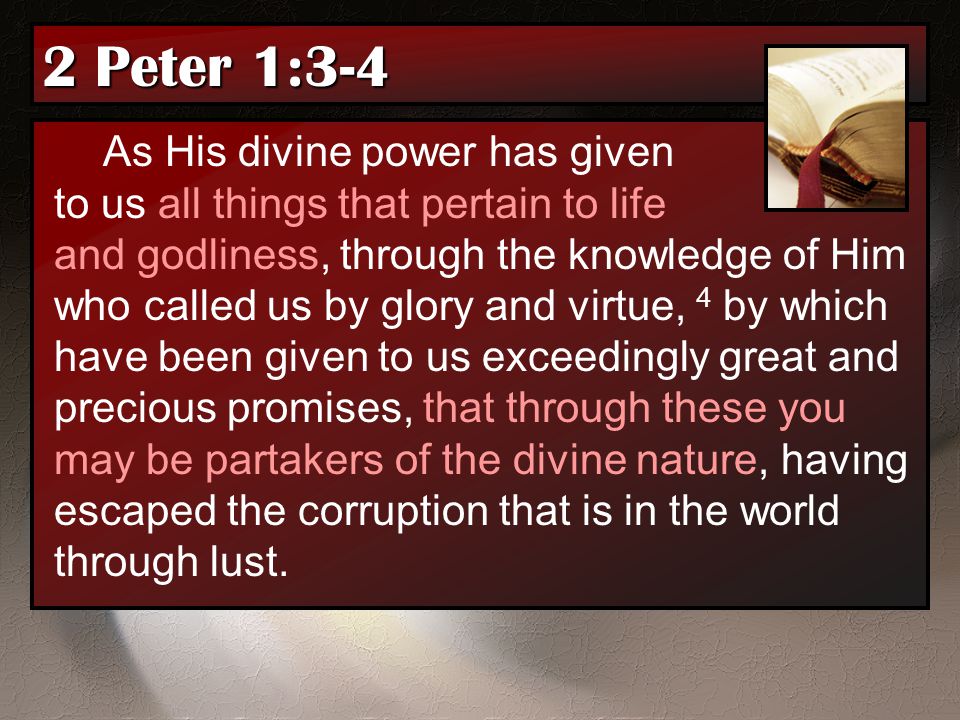 2 Peter 1:3-4