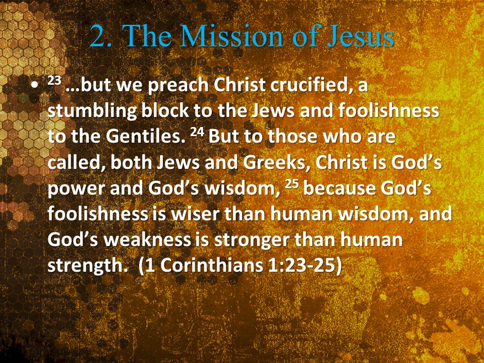2. The Mission of Jesus