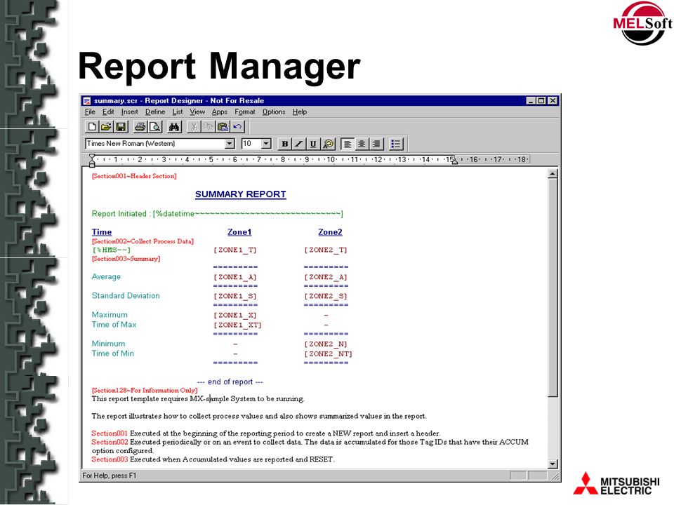 Report Manager Configuration mode