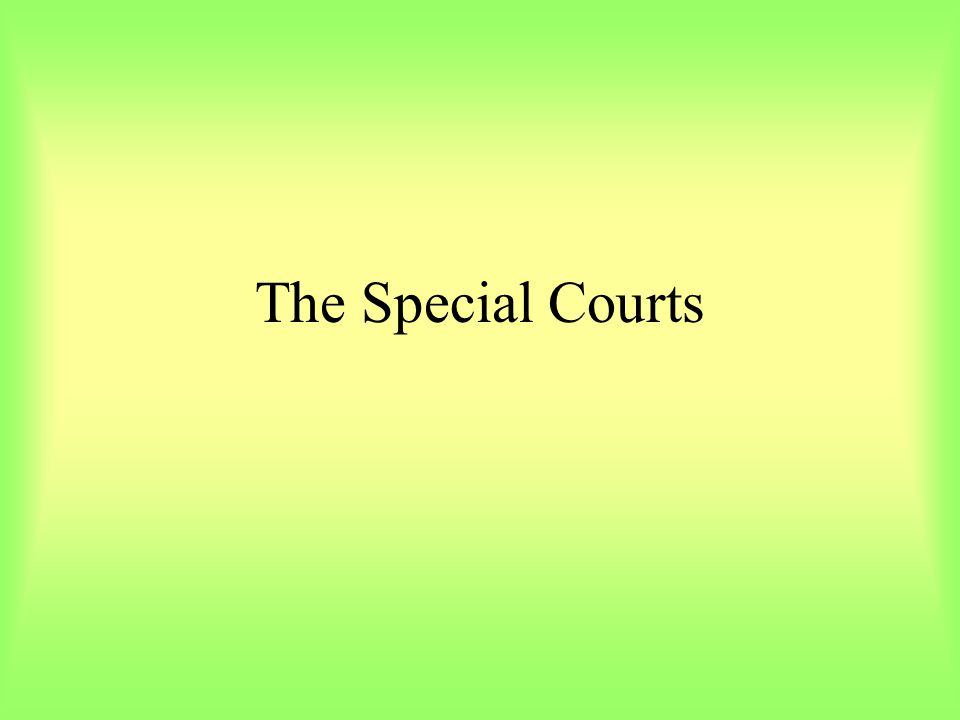 The Special Courts