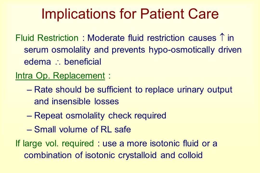 perioperative fluid management