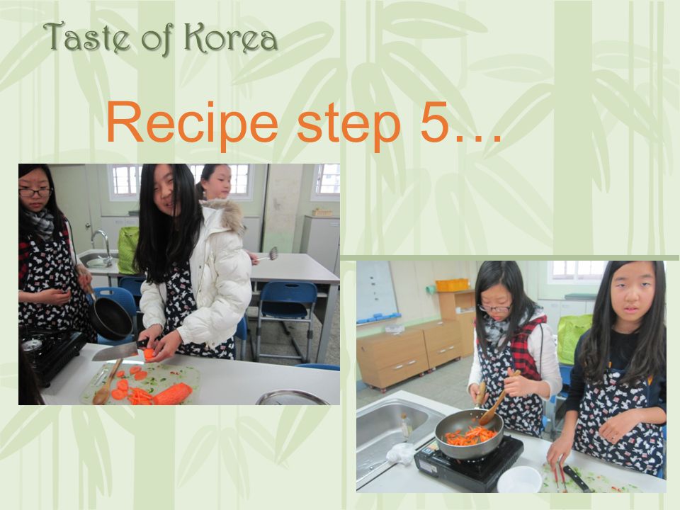 Taste of Korea Recipe step 5…