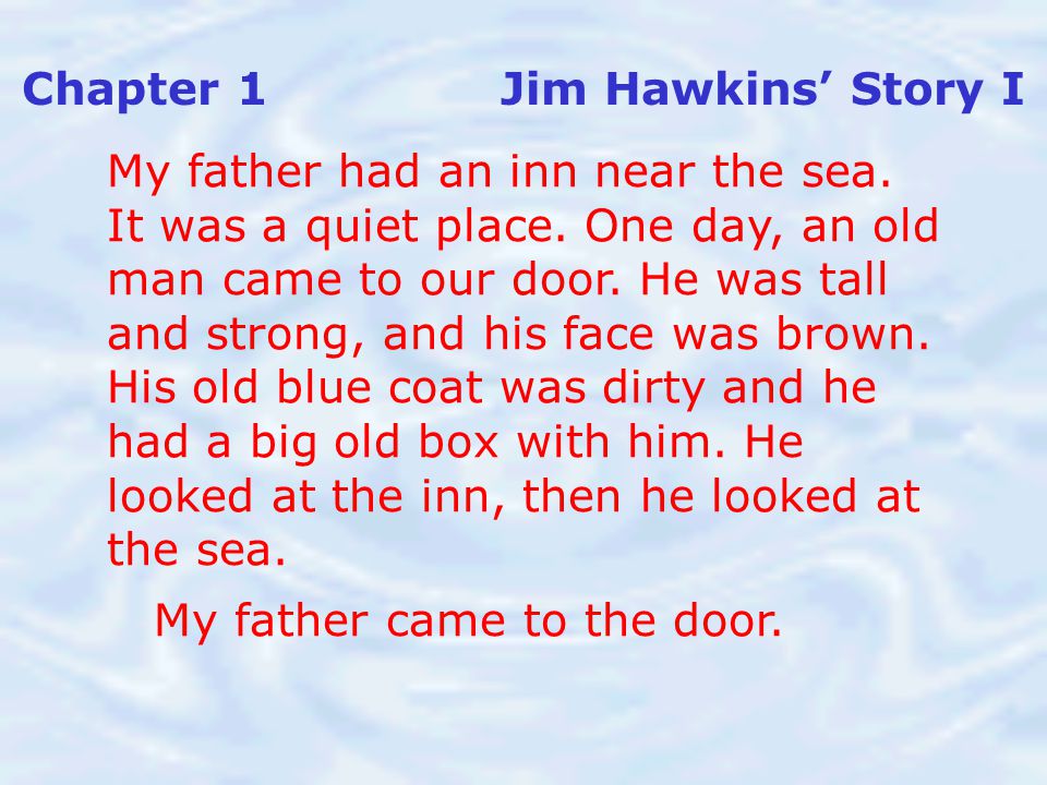 Chapter 1 Jim Hawkins’ Story I