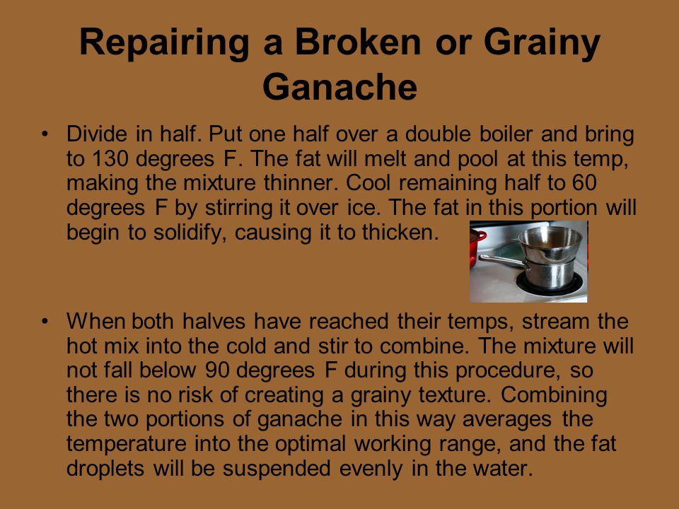 Repairing a Broken or Grainy Ganache