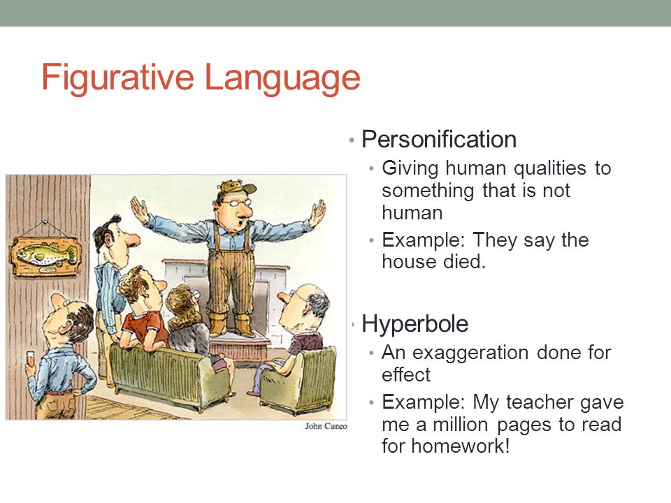 Figurative Language Personification Hyperbole