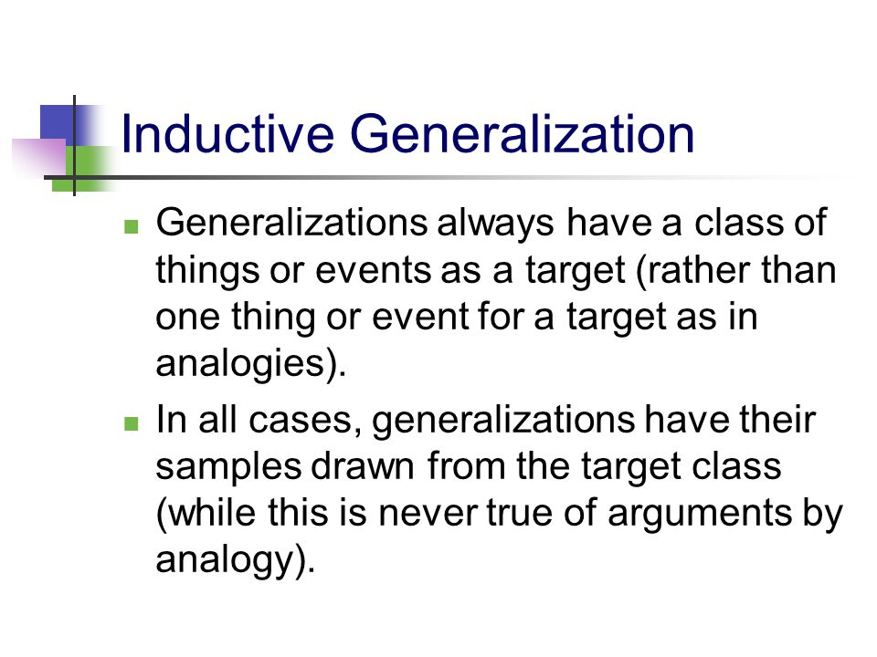 Inductive Generalization