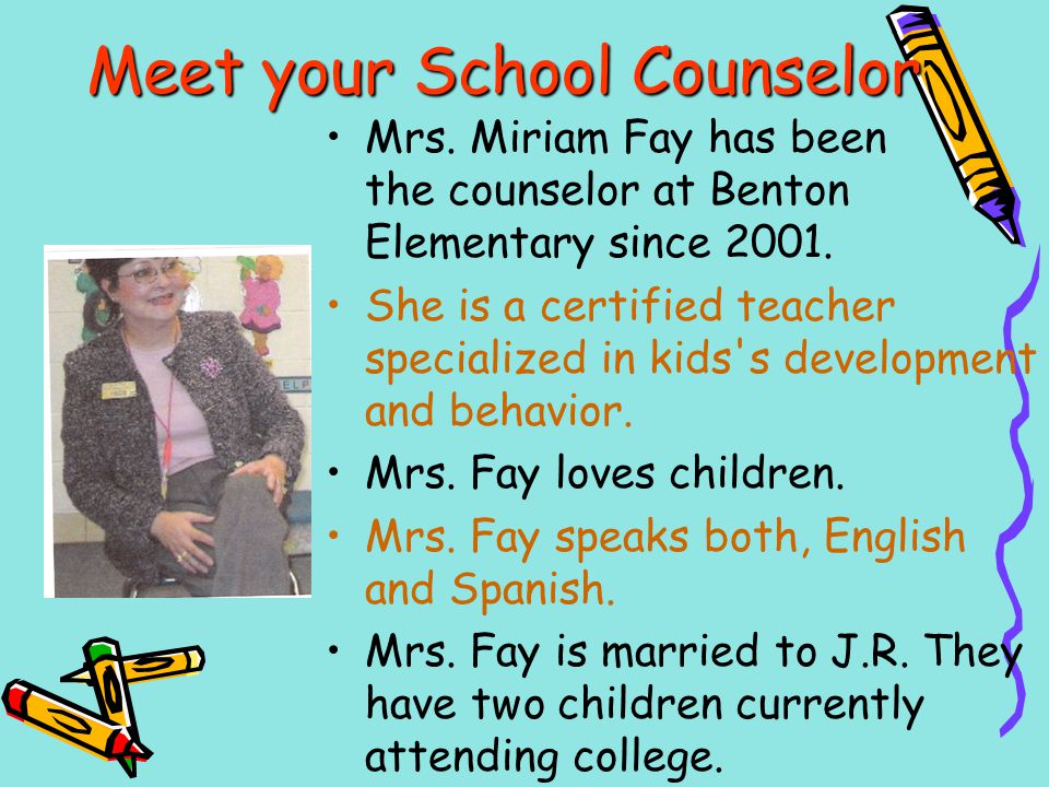 Meet your School Counselor