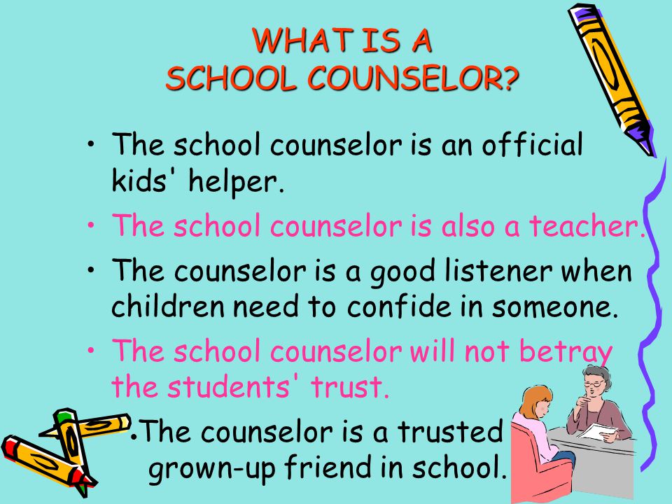 WHAT IS A SCHOOL COUNSELOR