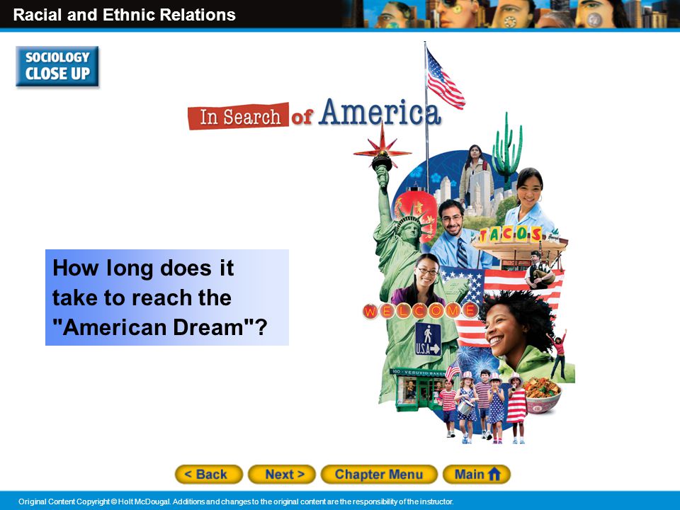 How long does it take to reach the American Dream
