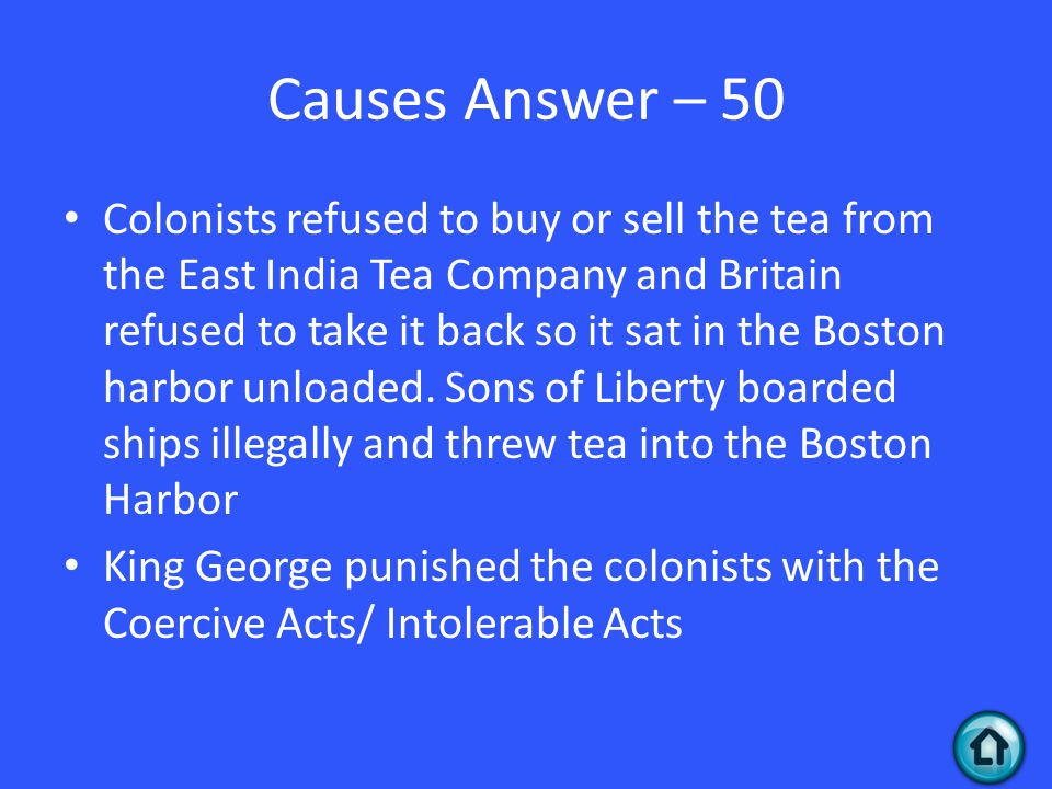 Causes Answer – 50