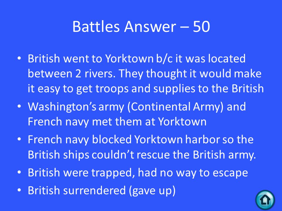 Battles Answer – 50