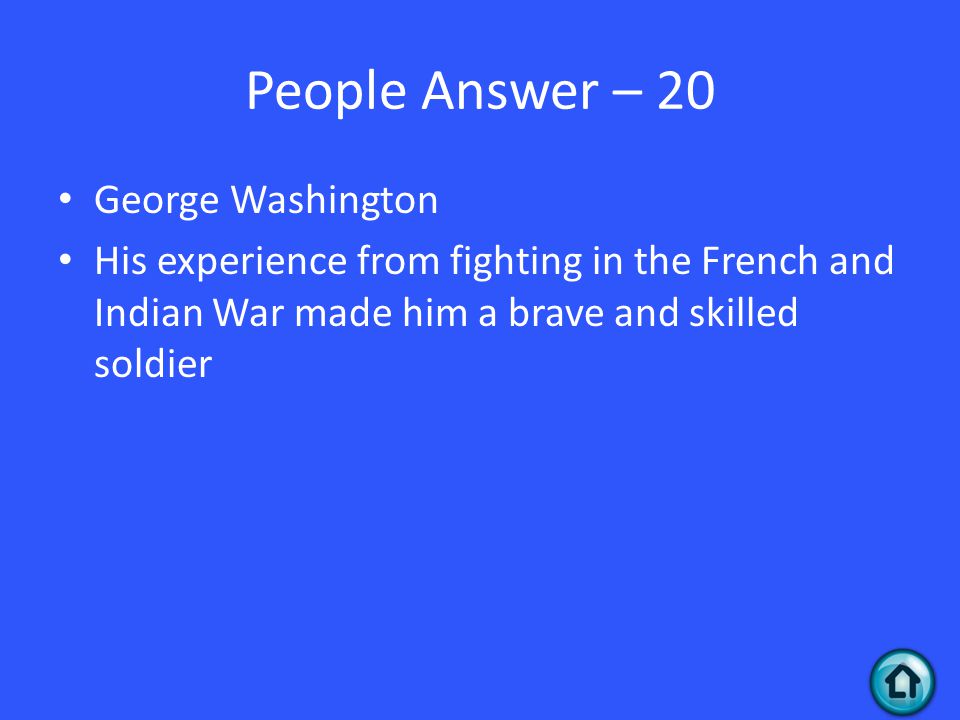 People Answer – 20 George Washington