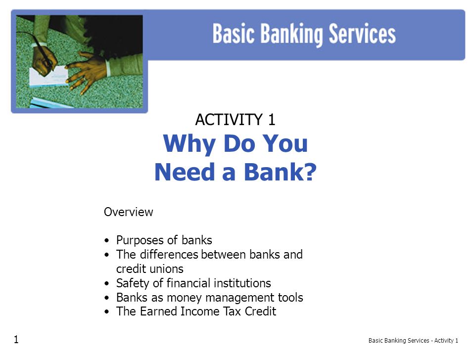 Basic Banking Services - Activity 1